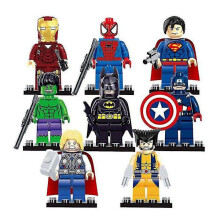 8 Stück Superhelden Bausteine Set Mini Actionfiguren Puppen Minifiguren Toys_lo
