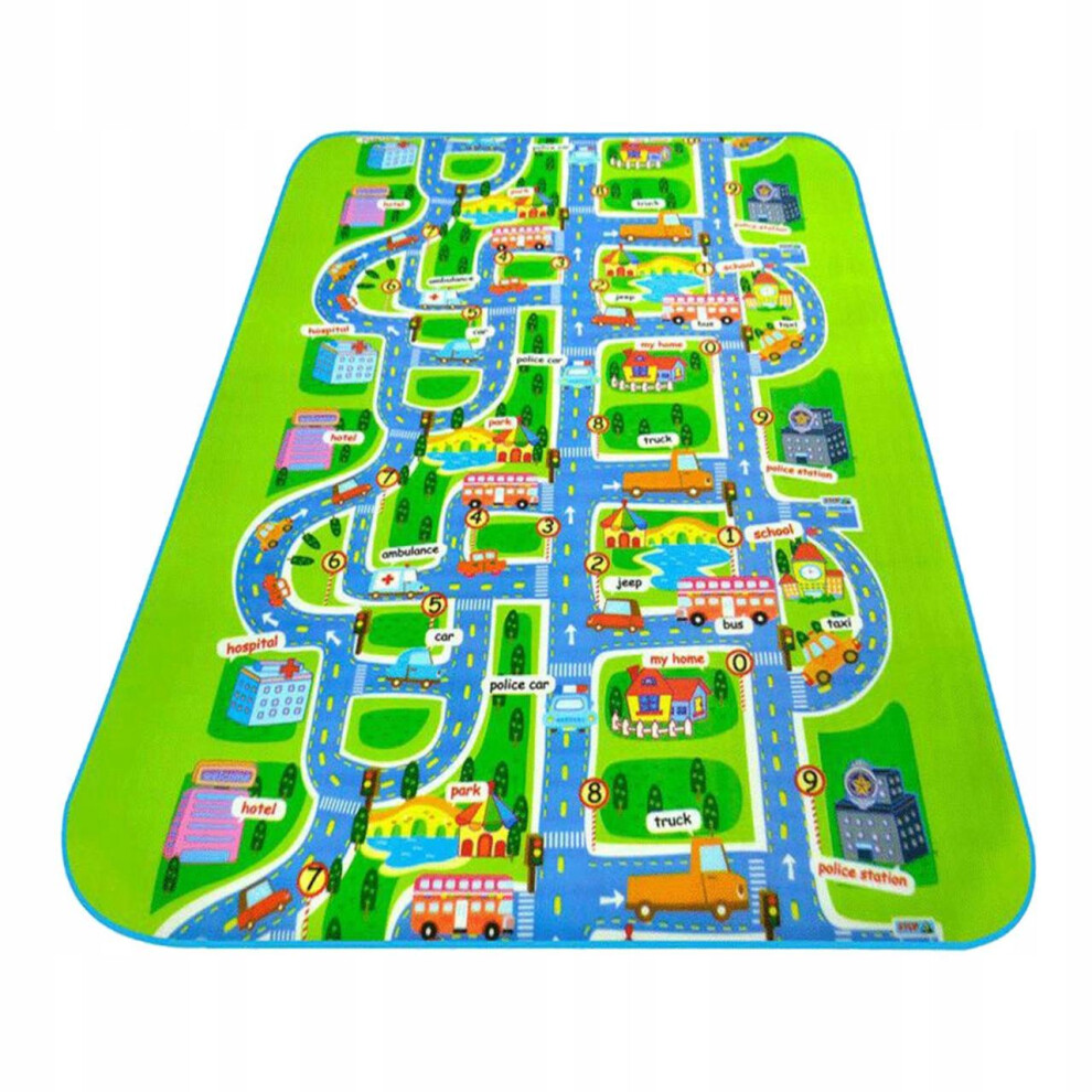 Foam Play Mat Foldable Kids Carpet City 200x160cm