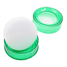 Finger Moistener for Office Finger Sponge Cup Cashiers Green 6.80X6.80X2.60CM Antislip 1Set