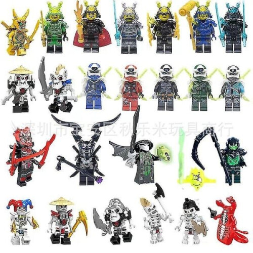 Jeu de construction de figurines Ninja Gold Lloyd (24 pièces)