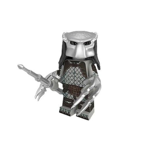 Lot de 8 figurines extraterrestres de la série Predator, jouets de construction à assembler 2
