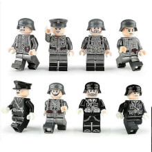 8 stücke Militärische Bausteine Minifigur 2 Station Deutsche Offiziere Und Soldaten Bausteine Spielzeug