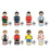 8 stuks/set voetbalblokfiguren modelspeelgoed A2 1