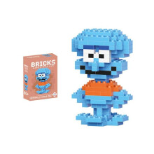 (Squidward Tentacles 1set) Opettavainen rakennusmalli lapsille, mikrohiukkasia, lahjaksi tytölle ja