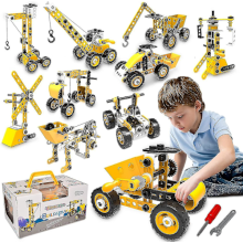 Pädagogisches Bauspielzeug STEM-Lernset, Vorschulbausteine, Ingenieurspielzeug-Kreativset