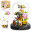 Jeu de construction de bouquets de fleurs, 588 pièces, collection botanique d'animaux et de fleurs, 1