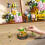 Jeu de construction de bouquets de fleurs, 588 pièces, collection botanique d'animaux et de fleurs, 2