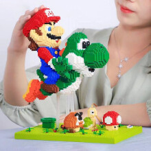 Blocs de construction Mario Super Bros volants, micro-blocs de construction, dessin animé