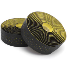 Black Yellow Bike Handlebar Tape 1 Pair Non Slip Cycling Wrap for Road Bikes