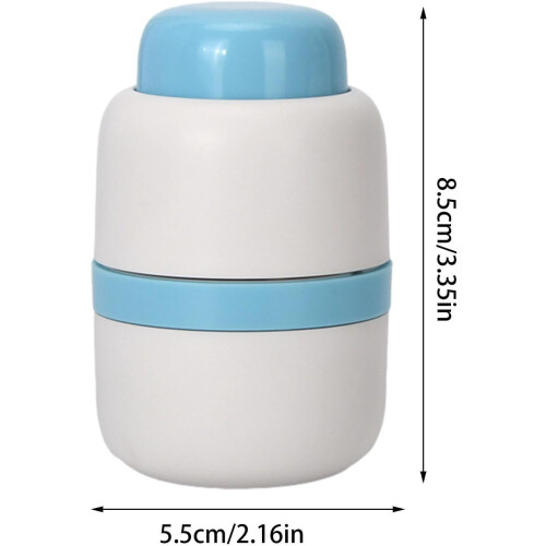 Pill Cutter Splitter with Adjustable Divider and Storage Container, Multifunctional Blue Pill Cutter for Multiple Tablets 2