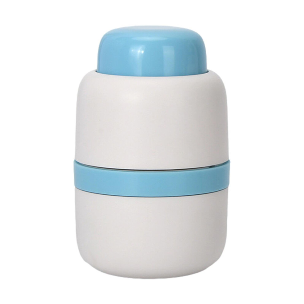 Blue Pill Cutter Splitter With Adjustable Divider And Storage Container, Multifunctional Pill Cutter For Multiple Tablets