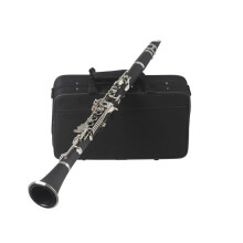 Professional B-Clarinette 17-Key Clarinet for Beginners and Adults, Lightweight Wooden Instrument with Case