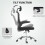 Homcom (Black) HOMCOM High Back Mesh Computer Desk Chair with Lumbar Support 8