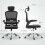 Homcom (Black) HOMCOM High Back Mesh Computer Desk Chair with Lumbar Support 3