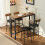 Homcom HOMCOM Bar Table Coffee Table with Adjustable Footpads for Breakfast Dining 1