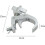 Stage Light Clamp with Movable Head Support, Adjustable Hooks for Pub Spots, Effect Lights, and Stage Lighting Accessories 3