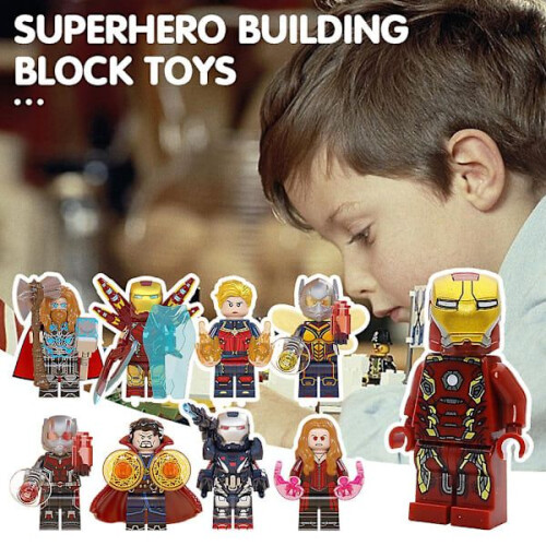 Kinder Superhelden Bausteine Spielzeug Puzzle Neujahrsgeschenk Hulk 1