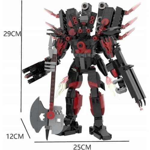 Juego de inodoro Klocki Titan Speakerman Robot de sonido 1