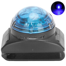 Haustier-LED wasserdichte Halsbandlampe, Blau, 3x3,5x4,4 cm, Sicherheitshinweis