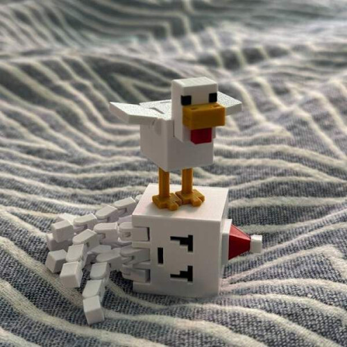 (One)Peripheral Chicken Assembly Ornament -lelulohko Pixel Wind -malli yksi