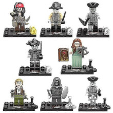 (KSZ719) Pirates of the Caribbean -minifiguurisetti - 8-osainen rakennuspalikkakokoelma KSZ719