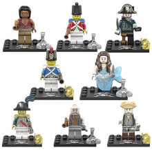 (C)Pirates Of The Caribbean -rakennuspalikat Musta helmi -rakennuspalikat Minihahmo lapsille C