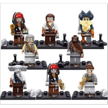 (A) Pirates of the Caribbean -rakennuspalikat Musta helmi -rakennuspalikat Minihahmo lapsille A