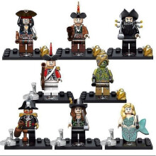 (B) Pirates of the Caribbean -rakennuspalikat Musta helmi -rakennuspalikat Minihahmo lapsille B