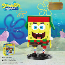 (782 st originalförpackning) Svampbob Fyrkant Mikropartiklar Blockstad Patrick Star Inkward Berlock