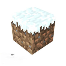 (004_snow) Laaja valikoima magneettisia Minecraft-kuutioita DIY-rakennuslelusarja 10 kpl 004_snow