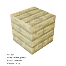 (25 koivulankkua) Laaja valikoima magneettisia Minecraft-kuutioita DIY-rakennuslelusetti 10 kpl 25 koivua