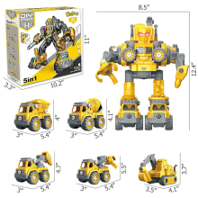 Transformator Roboter Spielzeug Kinder Autos Stem Gebäude Spielzeug Kleinkinder