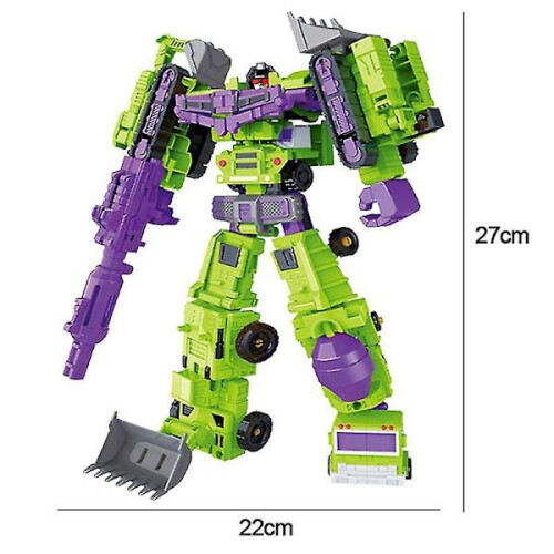 Transformed Constructicon Devastator Set 6 in 1 Spielzeug - Grün 2