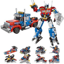 Transform Robot Car Building Toys für Jungen im Alter von 8–12 Jahren, 8-in-2-Roboter-Flugzeug-Schiffsbausatz