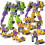 (Grün)Transformiertes Constructicon Devastator Set 6 in 1 Spielzeug - Grün 4