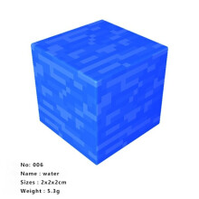 (03 vesi) Laaja valikoima magneettisia Minecraft-kuutioita DIY-rakennuslelusarja 10 kpl 03 vesi