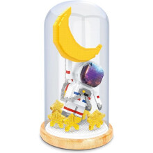 Universele bouwstenen Astronaut Modelbouwsets Cadeau Miniatuurblokken Miniblokkenset DIY-blokken