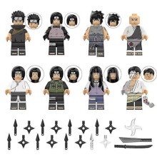 Venalisa 8 stuks Naruto Ninja-serie legpuzzel Ninja-bouwstenen minifiguur speelgoed