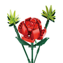 (Z) Unieke DIY kunstmatige bloemenboeket bouwset bloemenset, Bonsai decoratie creatief idee stapelen