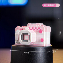 (Roze draagbare SLR) Vintage radiobouwstenen voor huishoudelijke apparaten, koelkast, creatieve modeldecoratie