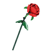 (Ed)Rose Rakennuspalikat Romanttinen Keinotekoinen Kukka 3D-malli Opetuslelut Lasten Tee-se-itse Rakennuslelu