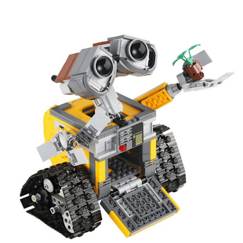 WALL-E robot kleine deeltjes puzzel bouwstenen grensoverschrijdend afstandsbediening kinderprogrammering 1