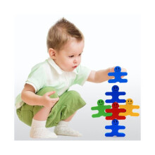 Houten Cartoon Balance Little People Bouwstenen Kinderen Vroege Educatie Speelgoed