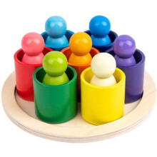 Houten regenboog stapelblokken educatief bouwspeelgoed voor kinderen babycadeau