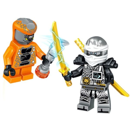 Set van 24 go Minifiguren Kai Jay Sensei Wu Master Building Set Multicolor one size 2
