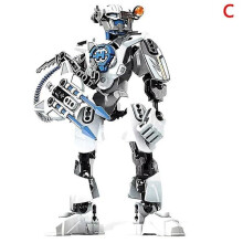 Soldier Hero Factory Robot Figuur Bouwsteen Model Speelgoed Kleinkind Cadeau Wit