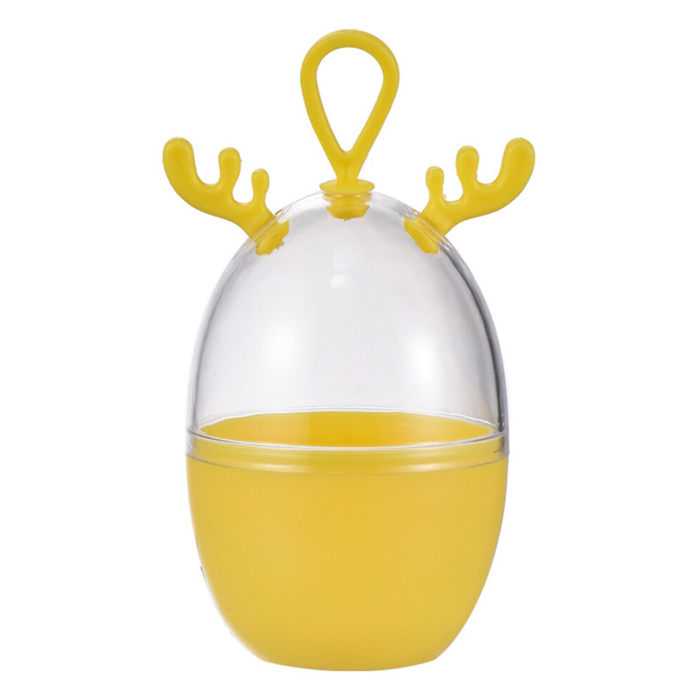 Yellow Makeup Sponge Holder Box Cartoon Shaped Dustproof