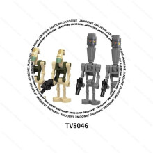 (TV8046) SW Space War Darth Mini Actionfigurer Klonsoldat Droider Jedi Anakin Skywalker Plastbyggnad