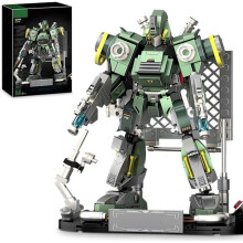 Mech de juguete para construir, modelo Thunder Mech para niños, genial set de exhibición de mech articulado
