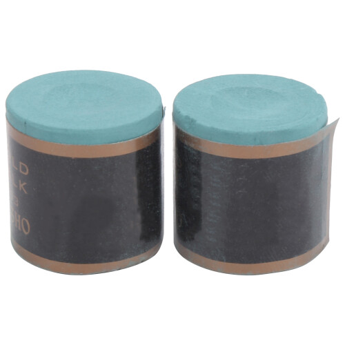NoSlip Billard Queue Tips Chalk, 2 Stück, Dunkelgrün, Billardtisch Zubehör 1